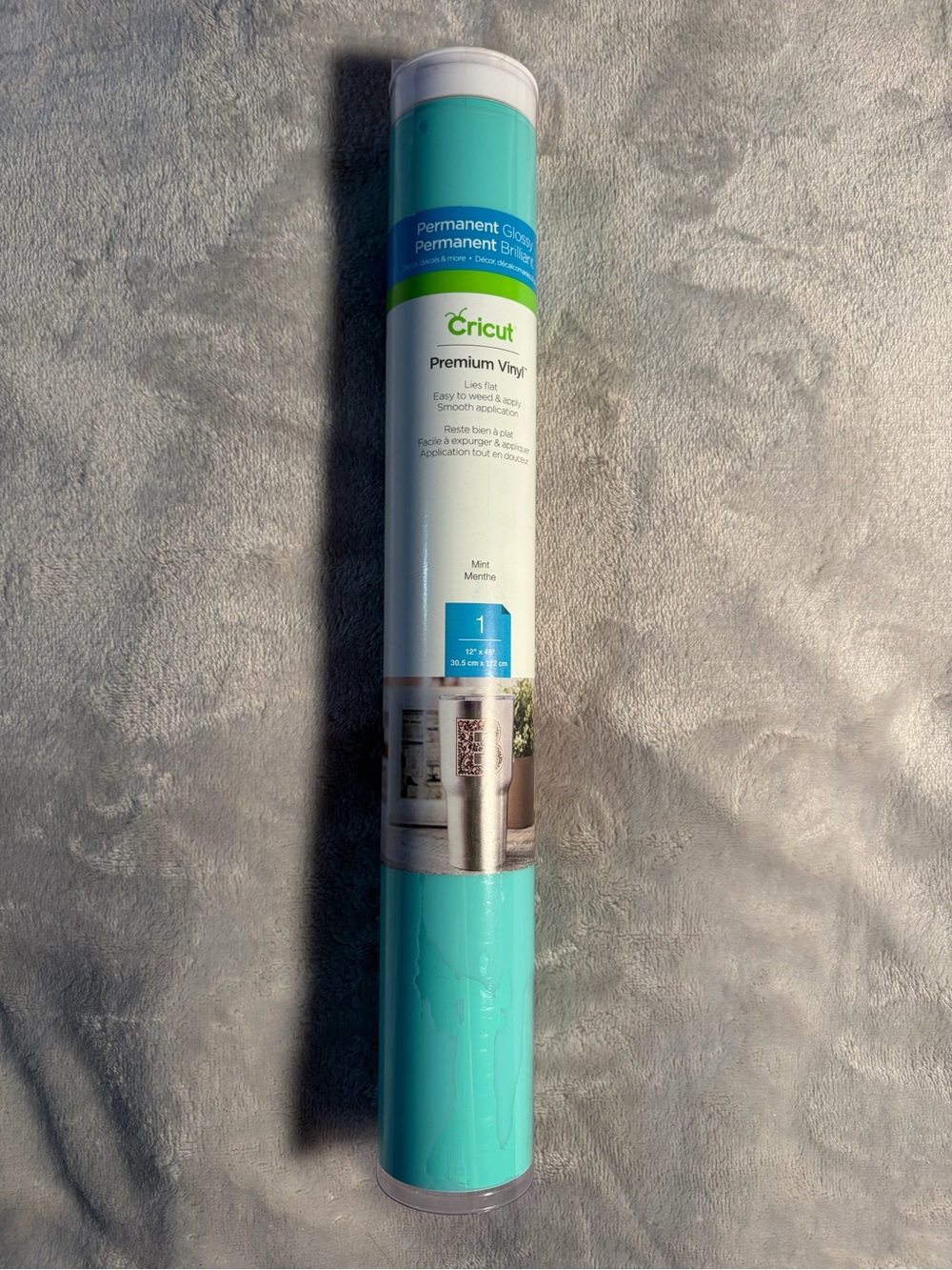 Cricut Premium Vinyl Roll - Mint Teal Gloss